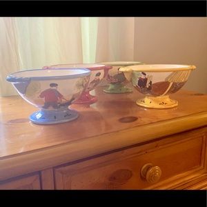 Certified International Jennifer Brinley Cafe Bistro soup or Pasta Bowl Set